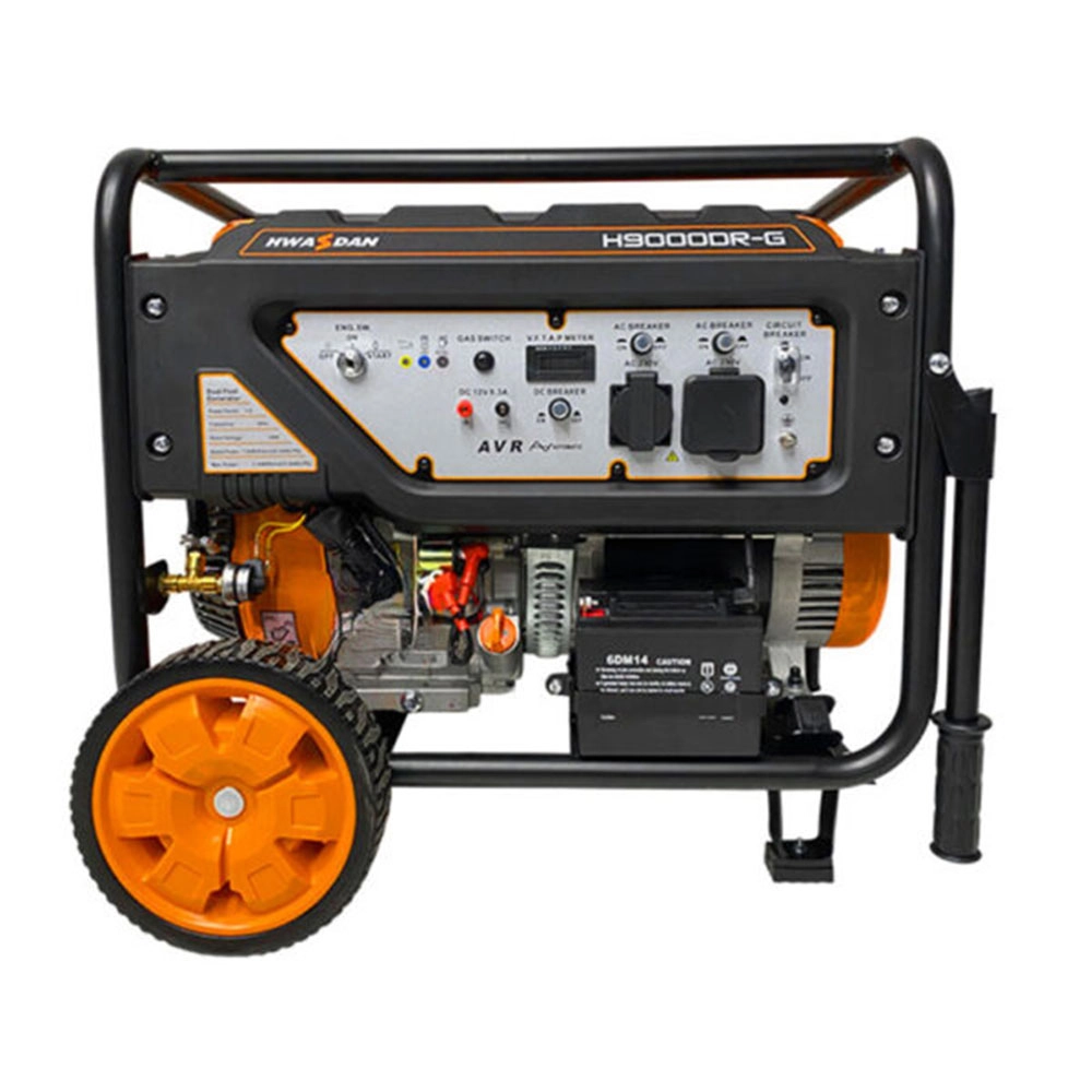 موتور برق هواسدان دوگانه سوز 8.5 کیلووات مدل H9000DR-G با قابلیت سوخت بنزین و گاز